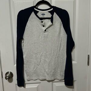 Old Navy Soft Wash Waffle Knit Henley